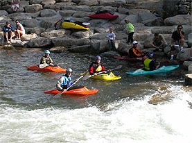 Kayaking on the river at Plaza Resort Club