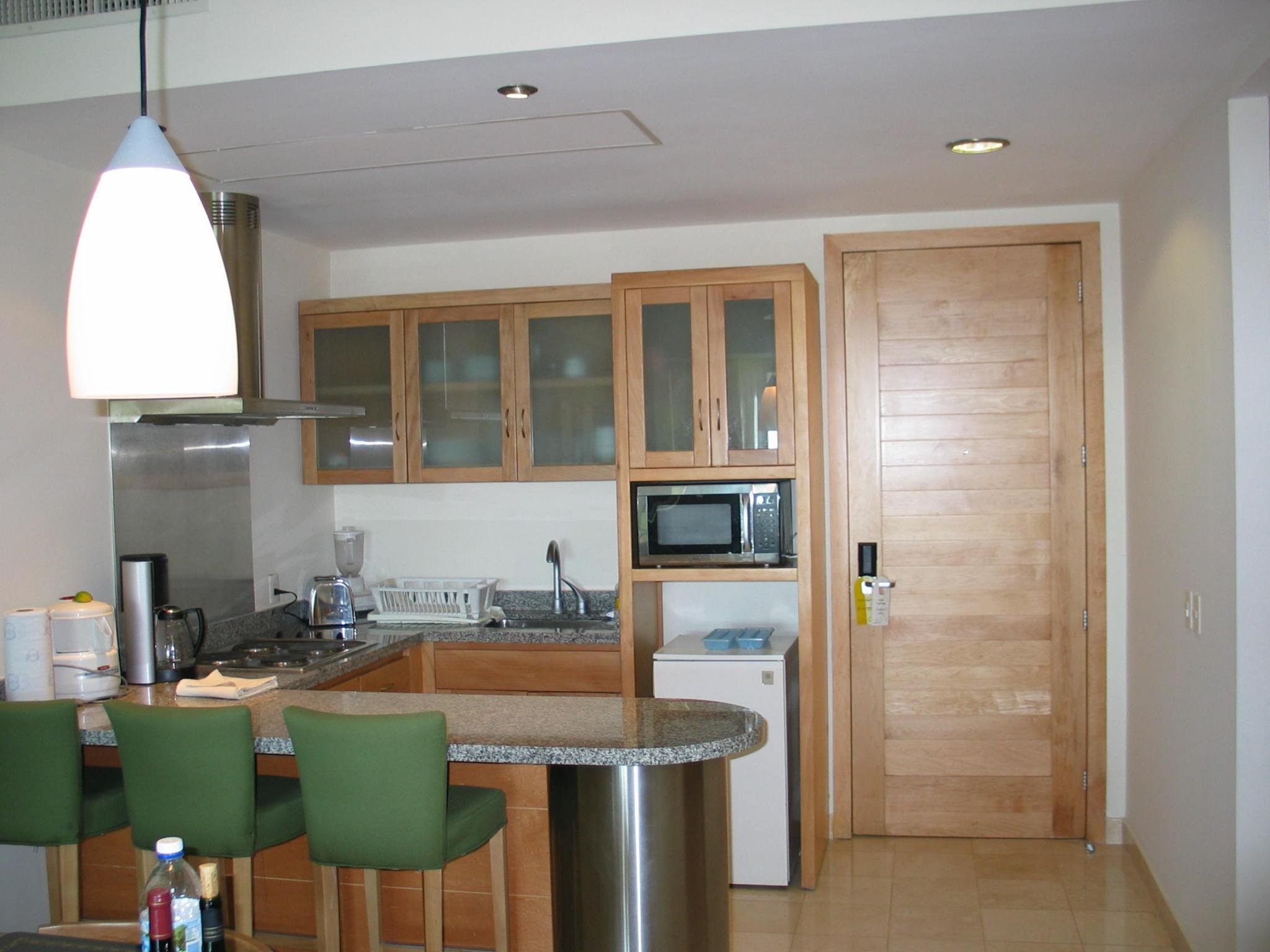 Sample kitchen in larger units.
